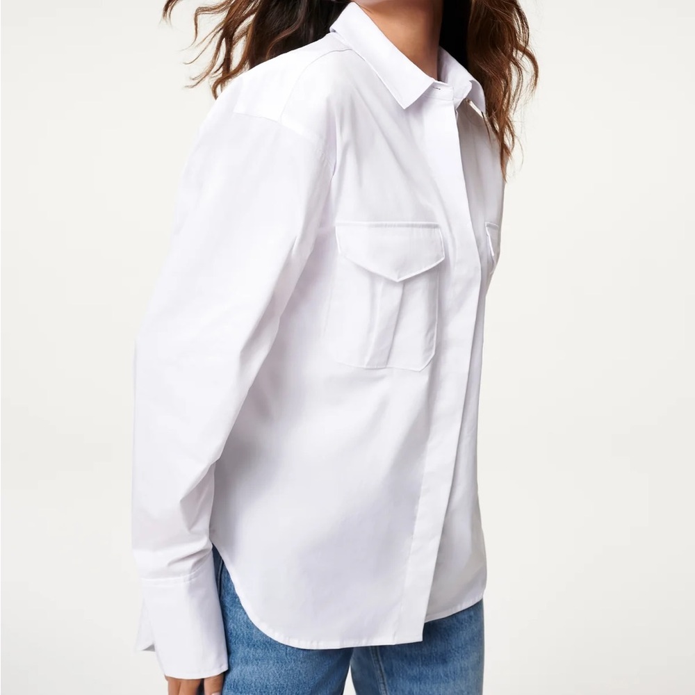 Good American The Good Shirt size 4, white